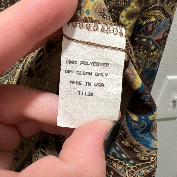 Double D Ranch Button Down Paisley Top - Picture 3 of 5